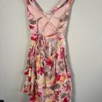 Windsor Women's Lace-Up Floral Skater Dress Photo 3