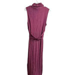 ASOS Design Column Ribbed Sleeveless Turtleneck Maxi Dress Burgundy 10 Photo 10