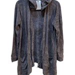 Barefoot Dreams - CozyChic Ultra Lite Hooded Seashore Cardigan - Gray Size Small Photo 0