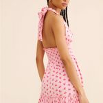 Love Shack Fancy  Pink Floral Mini Dress Photo 2