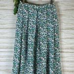 Talbots Vintage White Floral Garden Pleated Maxi Dress Photo 0