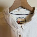 Anthropologie  Pilcro Oversized Oxford Buttondown Shirt Linen Blend Photo 2