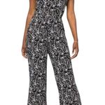 41 Hawthorn Floral Print Jersey Jumpsuit Black White Size Small Petite NWT Photo 0