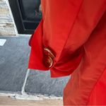 Anthropologie Vibrant Orange Trench Coat Photo 7