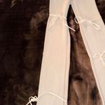 Maniere De Voir NWT Moniere De Voir Flared Knitted Laced Up Leggings Ivory Small Photo 2