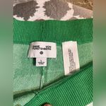 Diane Von Furstenberg  Green White Wide Leg Pants sz LG floral wide leg casual Photo 1