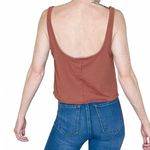 Out From Under NWT Urban Outfitters Orange Basic Cropped Oversized Tank Top Photo 6