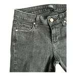 Paige  Verdugo Ankle Black Skinny Stretchy Jeans Raw Hem Low rise size 25​ Photo 10