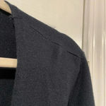 Susan Graver  Navy Blue Open Front Knit Cardigan Short Kimono Sleeve Size M Photo 2