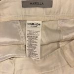 Marella white linen pants fringe bottom size 10 women’s Photo 5