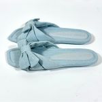 Stuart Weitzman  Sofia Bow Slide Sandals Light Blue 9 NEW Photo 6