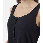 Frye Dress Womens XS Black Sleeveless Button Front Maxi Tank Scoop Neck A-Line Photo 3