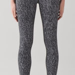 Lululemon  High‎ Times Pant Luon Suited Jacquard Black White Size 6 Photo 0