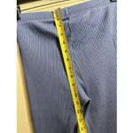 Aerie Ribbed Kick It Super Flare Pants Small Dusty Blue High Rise Boho Photo 4