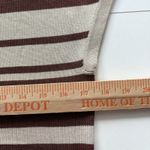 Max Mara  Weekend Short Sleeve Women's‎ Stripe Top Brown Cream US Small Photo 5