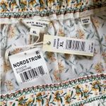 MAX STUDIO LONDON Womens Tiered Maxi Skirt Yellow Floral Print Elastic Waist XL White Photo 8