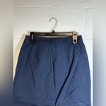 Everlane Woman’s Casual Navy Blue A-Line Short High-Waisted Mini Skirt Size 10 Photo 5