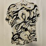 Chico's  Black Yellow White Abstract Blouse Top 3 16 XL Photo 1