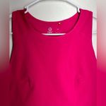 tasc Sculptive Crop Tank Pink Size XL EUC Racer Back Key Pocket Photo 2