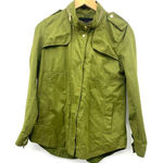 ZARA Basic Army Military Style Utility Jacket Full Zip Green Size Small Photo 0