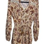Olivaceous  Fall colors Size Small Romper Brown Cream Boho Photo 0