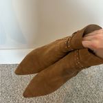 Paige  Celia Cognac Suede Boot with Stud Detail size 7.5 Photo 3