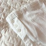 Breckenridge Bright White Linen Capri Pants Size Petite Large Photo 3