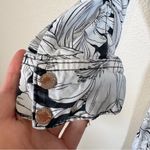 White House | Black Market Bird Flower Print A Line Dress Womens 10 Puff Shoulder Photo 5