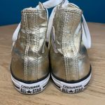 Converse  Women’s Chuck Taylor All Star Hi Top Gold Canvas Sneakers Size 8.5 Photo 2