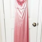 Lucy in the Sky  Long Pink Halter Dress Size Small Photo 1