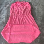 Aeropostale  Solid Pink Sequined Tank Dress Racerback Size Medium Mini Photo 7