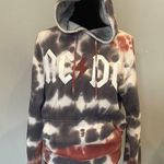 AC/DC Tie-Dye Graphic Hoodie women’s small front pocket  Photo 0