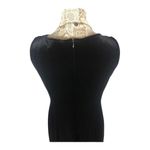 Vintage 90's Jeffery & Dara long black velvet sleeveless dress w beading size 8 Photo 7