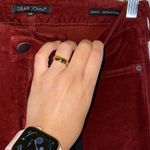 Dear John Gisele High Waisted Skinny Burgundy Velvet Velour Pants size 28 π Photo 6