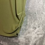 Jones New York Jones NY Cap Sleeve Olive Green Blouse Rhinestone Accent Women's Sz M/L Office Photo 3