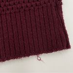 Vintage Sweater Vest 1980s Women Maroon Acrylic Sleeveless Top Retro Collegiate Red Photo 7