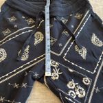 Johnny Was JW Los Angeles Devi Seam Paisley Embroidery Jogger Pants Black XS Photo 8