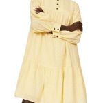 Pamela Love x RTR (Rent The Runway) Yellow Eyelet Dress Women's Size M Cottage Size M Photo 0