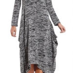 Bryn Walker  black and grey midi Lagenlook dress size large Photo 0