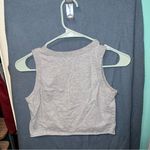Brandy Melville  Gray Sleeveless Crop Tank Top Photo 2