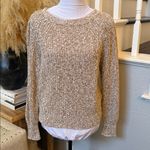 Free People  Electric City Crew Neck Pullover Sweater Gold Combo Size Small Photo 1