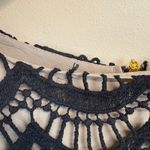 Under Armour Anthropologie Tabitha Petites Black Scalloped Crochet Shift Dress Size 6P Photo 3