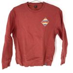 Salty Crew  Sink Swim Graphic Crew Neck Sweatshirt Rust Red Women's Size S Photo 0