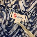 Olsenboye  Blue Printed Sheer Tank Top Photo 7