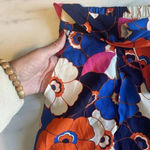 Jules & Leopold  Floral Pull On Wide Leg Pants Boho Hippie‎ 70s Size Medium New Photo 8