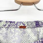 Free People  FP Womens Katie Button Down Snakeskin Printed Midi Skirt XS‎ Purple Photo 5