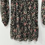 American Rag  Cie Boho Long Peasant Sleeve Crew Neck Floral Midi Dress Sz XS Photo 2