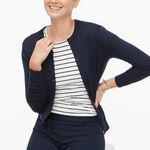 J.Crew  Navy Blue Classic Clare Cardigan Sweater Photo 2
