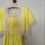 JC Penny JCPenney Yellow Maxi Dress with Lace Trim Photo 2