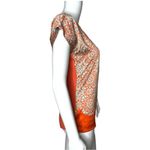 The Limited The‎  Women’s Blouse Orange Geometric Pattern Short Sleeve Crew Neck Photo 1